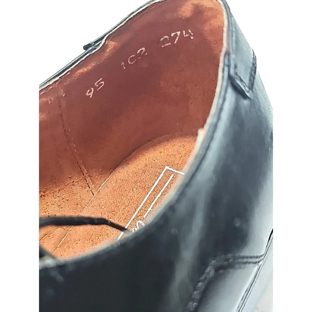 Jason & Justin Collection ~Men's Size 9.5~ Black Leather Dress Oxford Shoes.